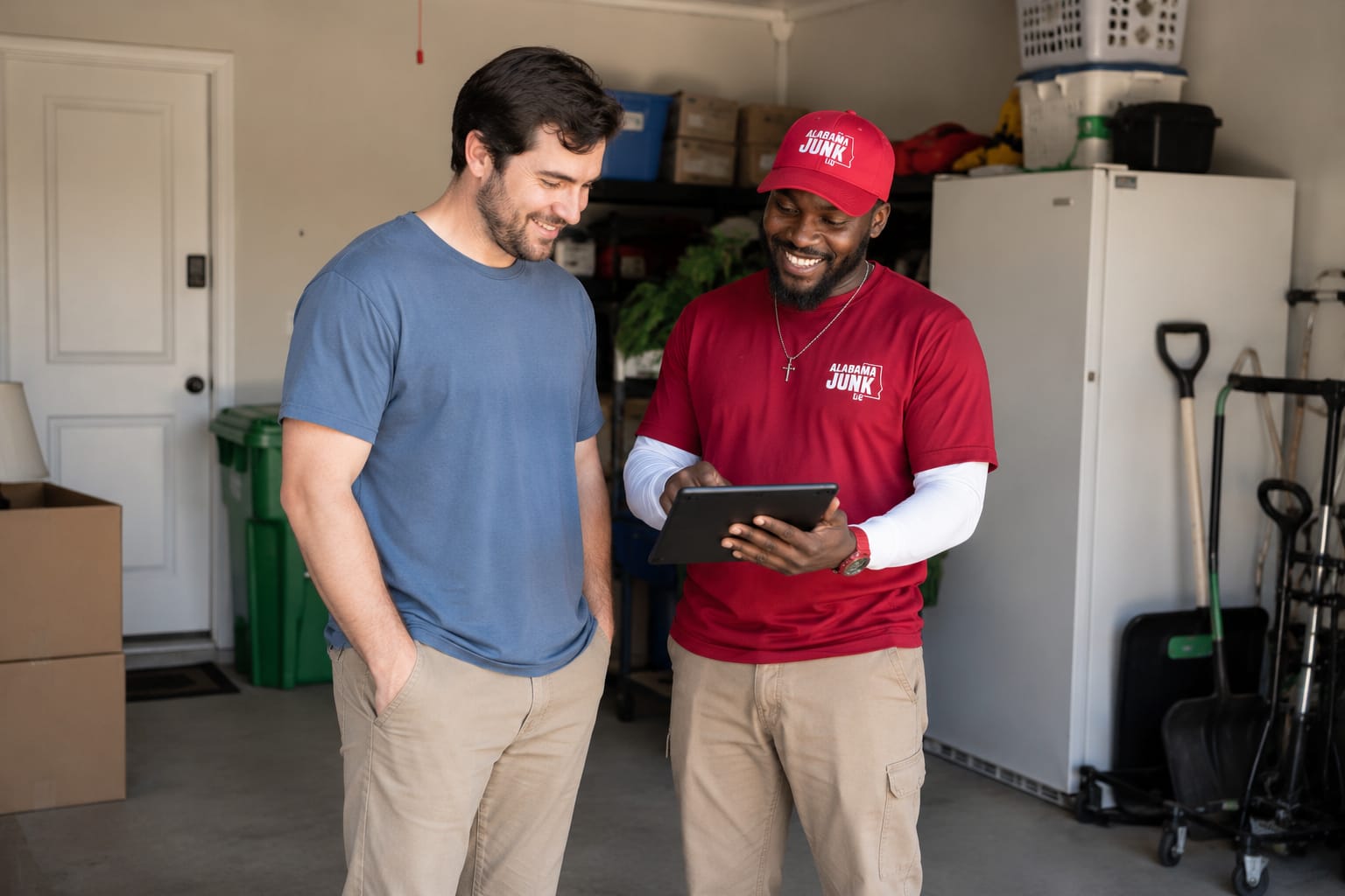 Alabama Junk Removal crew on a job in Trussville, AL