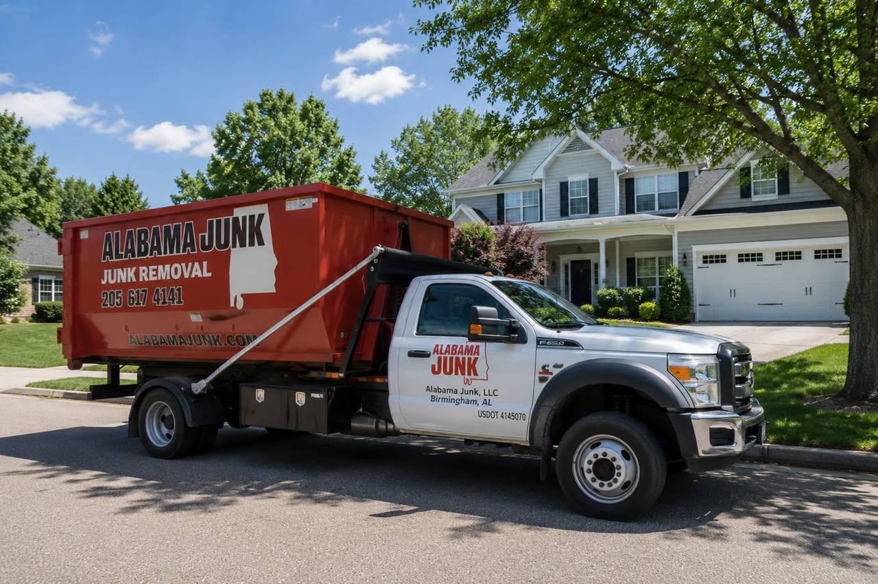 Map of the Alabama Junk Removal service area